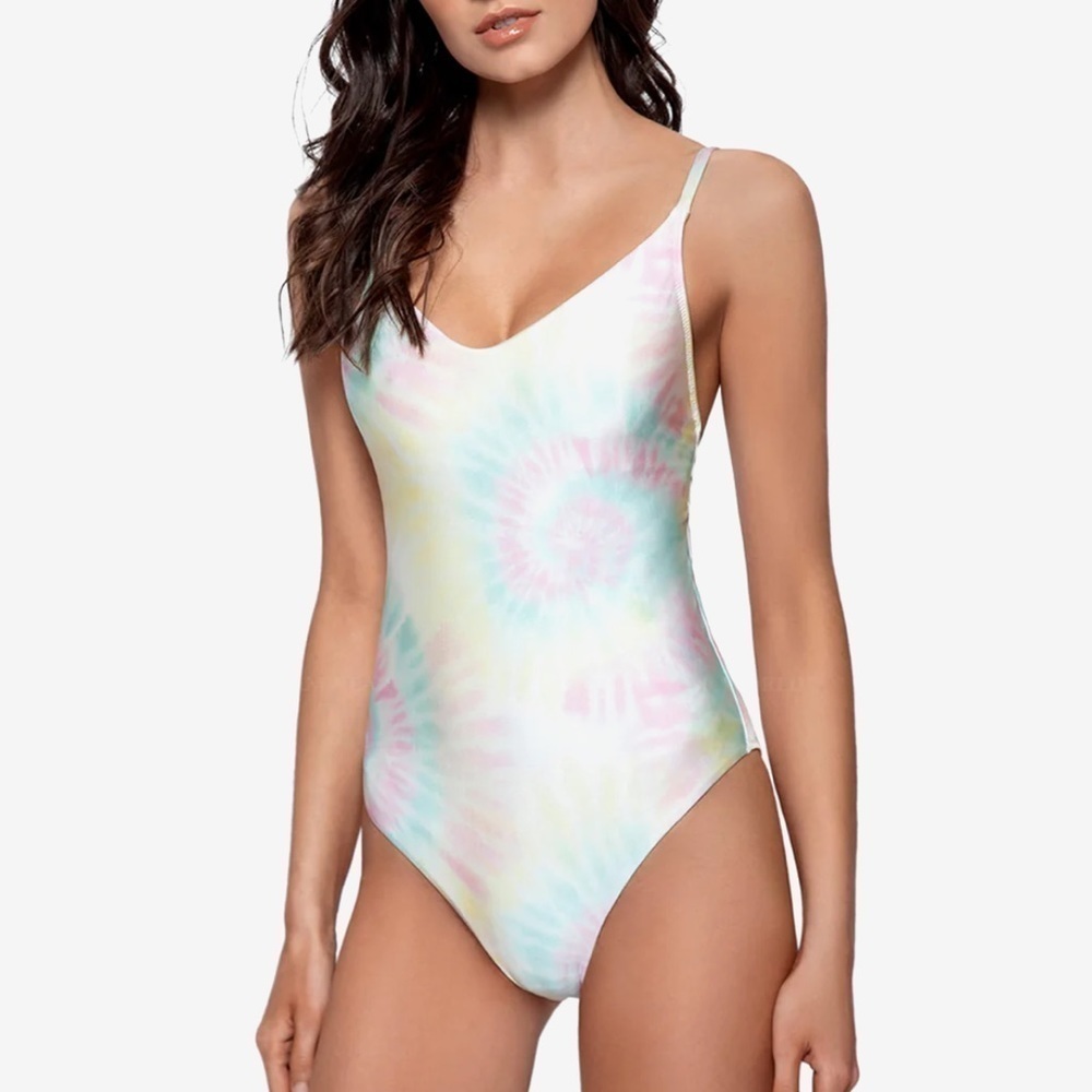 NWT Pilyq Aphrodite Pastel Tie Dye One Piece Swimsuit